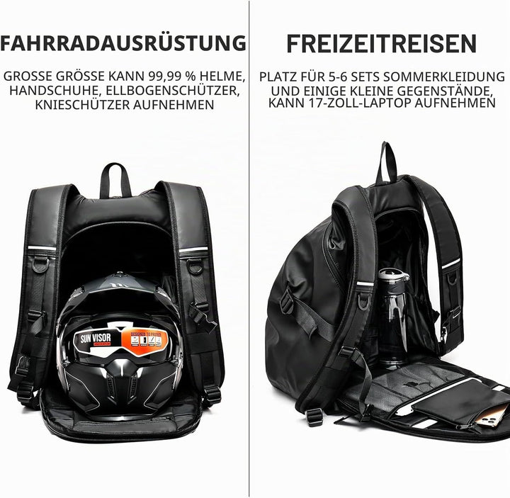 Motorradrucksäcke für Herren, wasserdichter Helmrucksack, Motorradzubehör, Laptoptaschen, Reiserucks