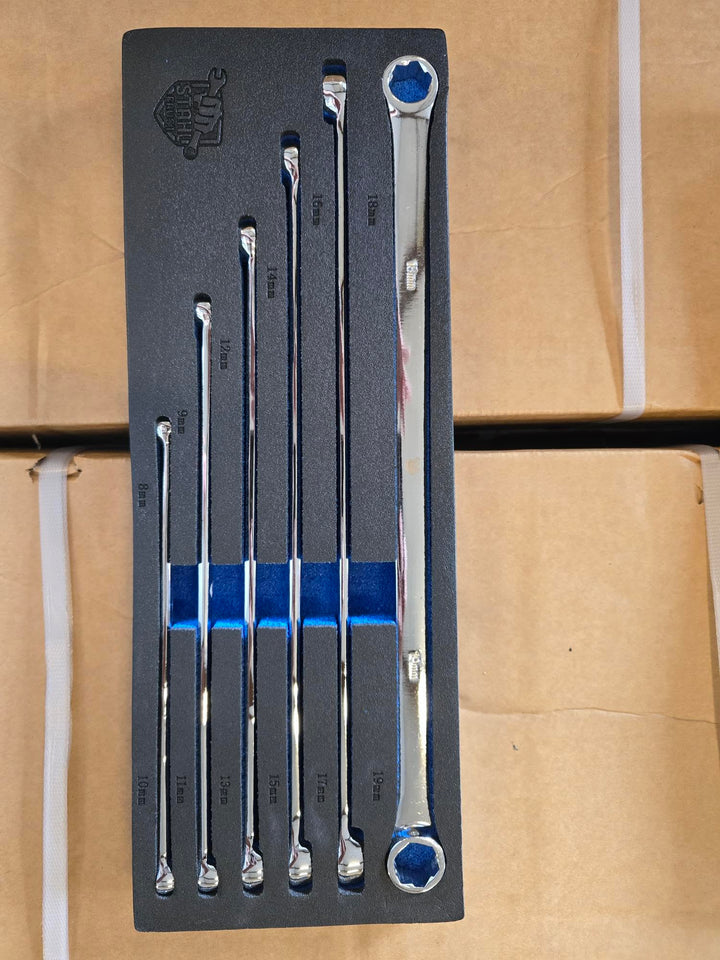 Stahl-Faust Spezial Ringschlüssel Mutternausdreher Set 6-tlg.