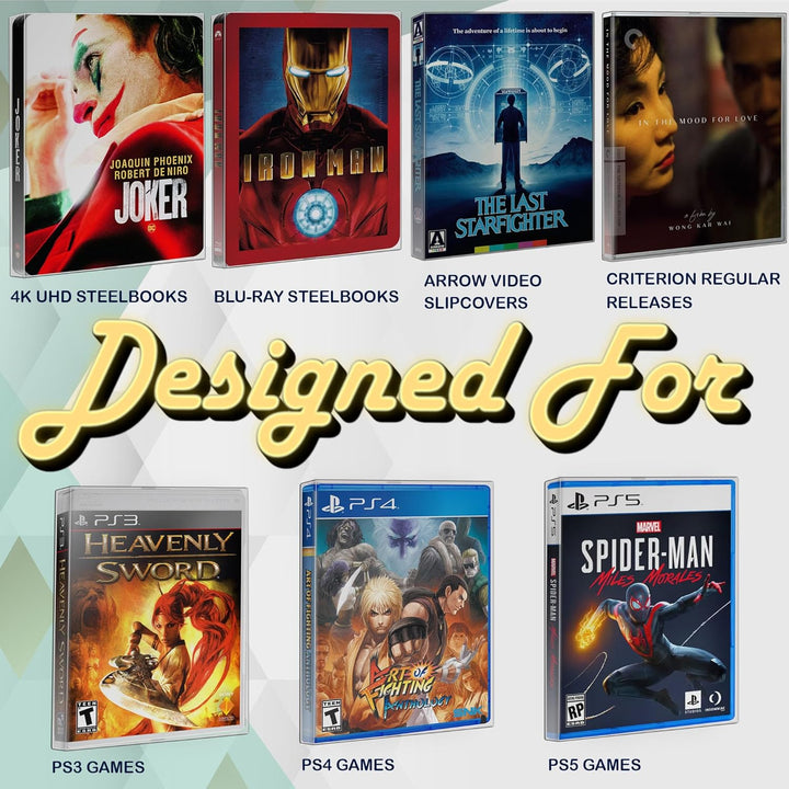 MALKO Steelbook-Hülle: Schutz & Display für 4K UHD, Blu-ray, PS3, PS4, PS5, Arrow Video & Criterion