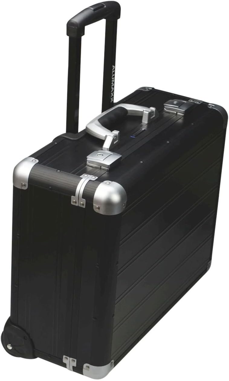 ALUMAXX 45167 Business Trolley Galaxy, Rollkoffer aus Aluminium, Businesstrolley mit Schloss, Alu Ko