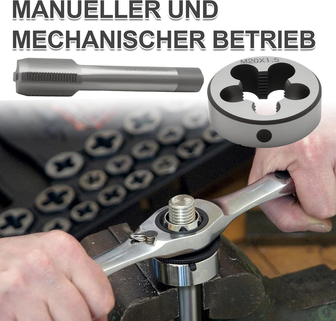 Gewindeschneid und Gewindeschneideisen M20 X 1,5mm, Gewindekomponentensatz für Hauswartungsarbeiten