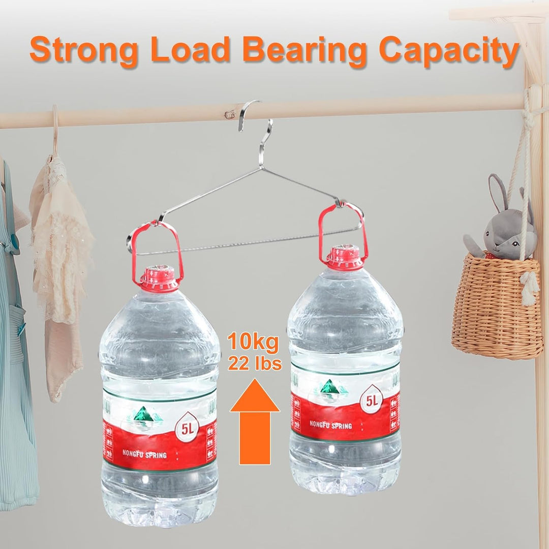 Jiang&Rong 20er-Pack Metall-Kleiderbügel, 42 cm Edelstahl-Kleiderbügel, platzsparend, rutschfest, ro
