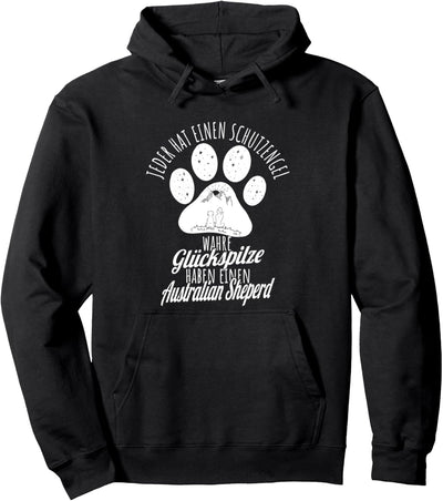Australian Shepherd Schutzengel Hunde Spruch T-Shirt Damen Pullover Hoodie