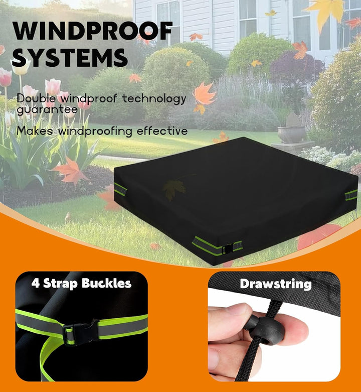 Sandkasten Abdeckung, Square Sandkastenabdeckung, Outdoor Garden 420D Oxford-Tuch Wasserdicht, Windd