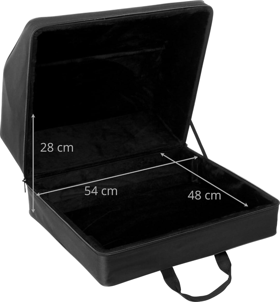 Alpenklang 120-Bass Akkordeon Koffer/Trolley (Akkordeontrolley, Holzkern, weiche Plüsch-Polsterung,