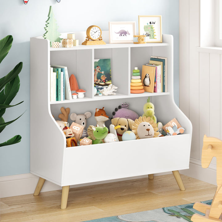 LUE BONA Kinderregal,Bücherregal Regal Aufbewahrungsregal für Kinder,Standregal 3 Stockwerk der Offe