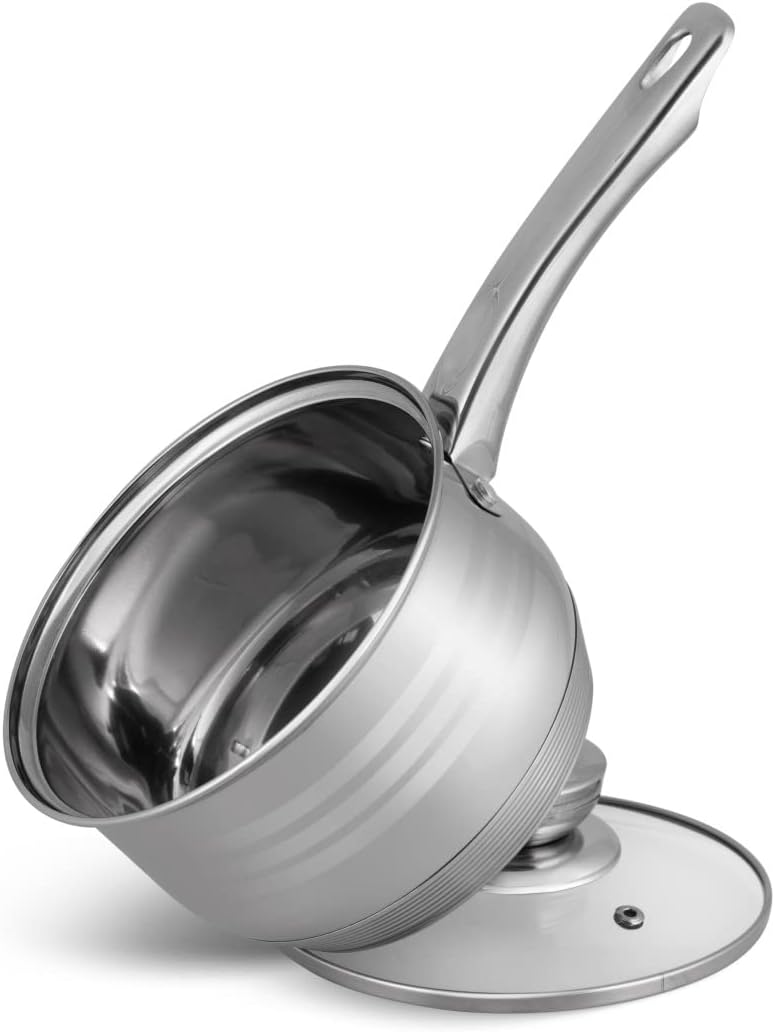 EDENBERG 12 TLG Topfset Induktion mit Pfanne, Edelstahl Kochtopf Set Induktion | Induktions Töpfe Se