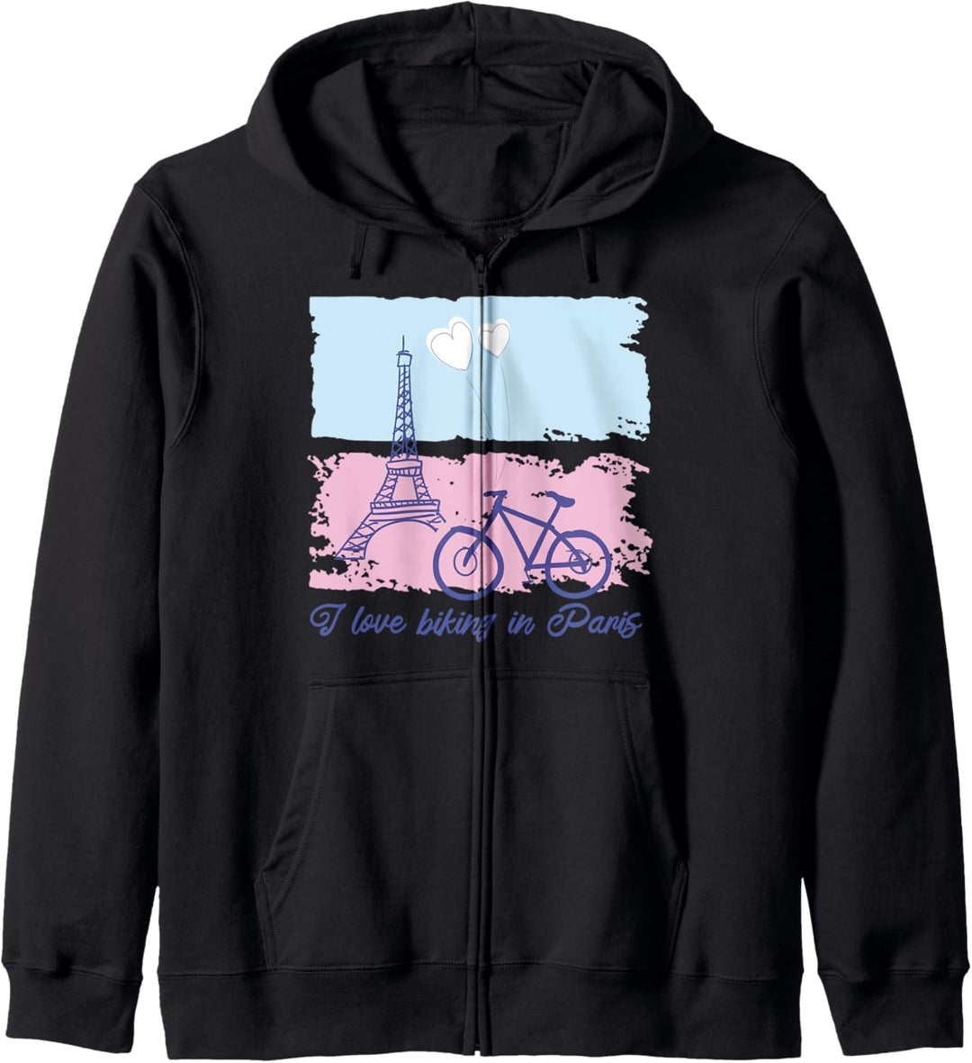 Paris Eiffelturm Vintage Frankreich Souvenir Geschenk Kapuzenjacke