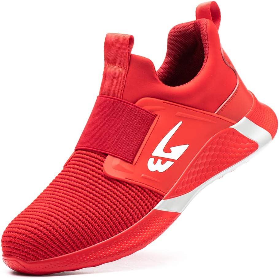 ALOFME Sommer Sicherheitsschuhe Damen Herren S3 Leicht Sportliche Arbeitsschuhe Atmungsaktive Stahlk