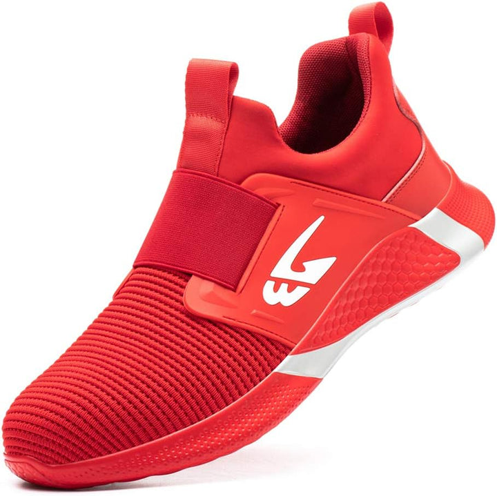 ALOFME Sommer Sicherheitsschuhe Damen Herren S3 Leicht Sportliche Arbeitsschuhe Atmungsaktive Stahlk