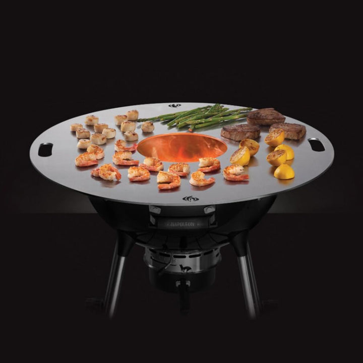 Napoleon Feuerplatte für Ø47cm und Ø57cm Plancha Grillplatte Holzkohle Kugelgrills auch geeignet für