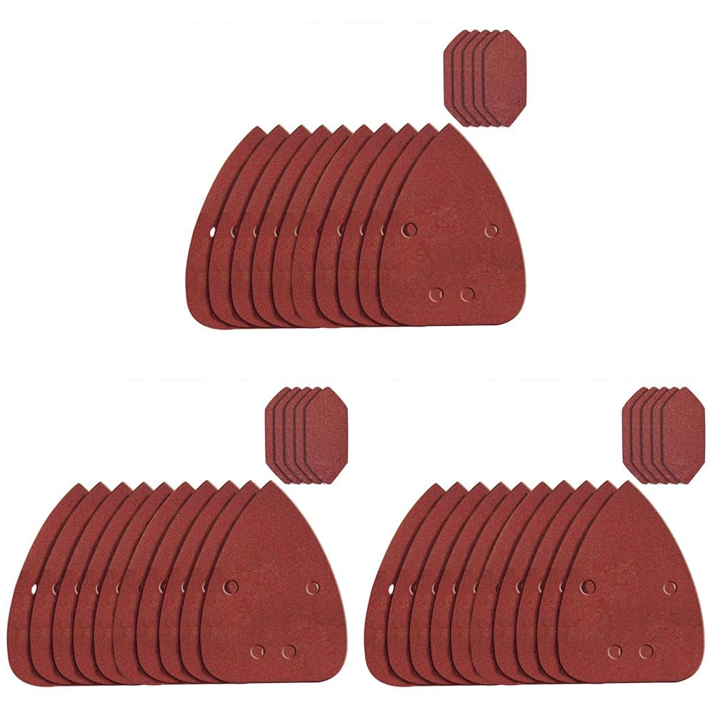 WORX WA2069 Schleifblatt-Set für WX648 Detailschleifer (Packung mit 3) Rot 2.07x0.14m (Packung mit 3