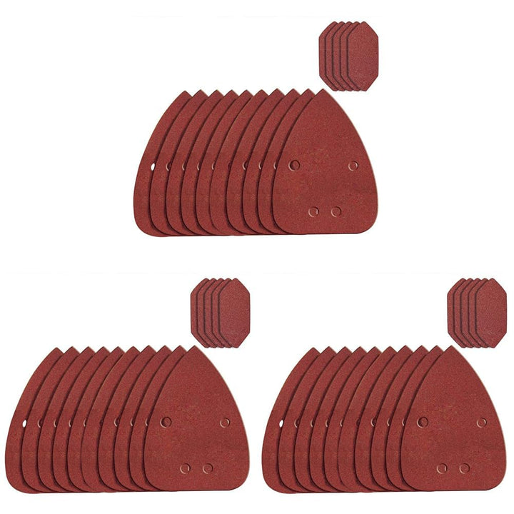 WORX WA2069 Schleifblatt-Set für WX648 Detailschleifer (Packung mit 3) Rot 2.07x0.14m (Packung mit 3