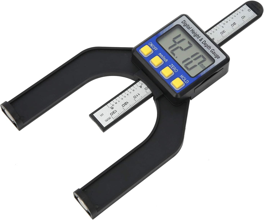 VBESTLIFE Digitales elektronisches Höhenmessgerät, Mini-Höhenmessgerät, Tiefenmessgerät, 080 mm, gro
