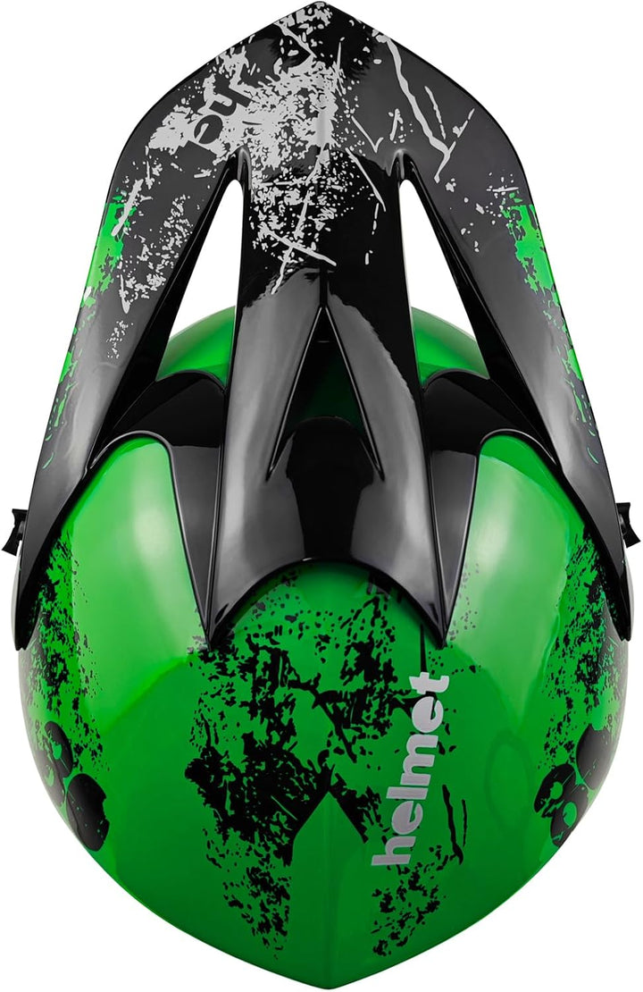Jugend-Offroad-Motocrosshelme,Fahrradhelme für Jungen und Mädchen,Personalisierter Motorradhelme,CE