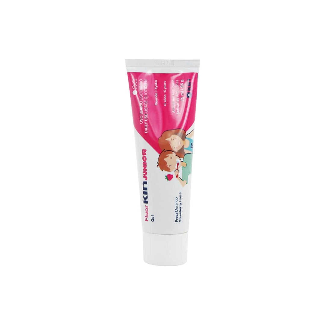 Kin Fluor Kin Junior Strawberry Dental Gel 75ml