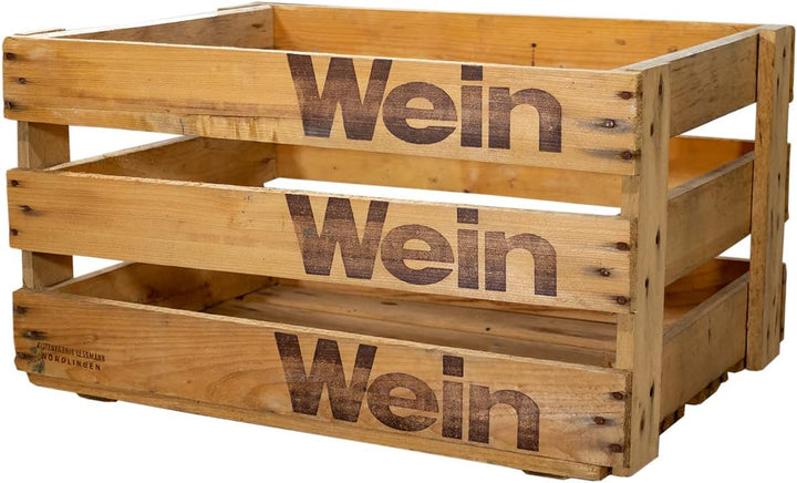 Alte stabile originale Badische Weinkiste Wein Wein Wein 50x35x28 cm Obstkiste alt rustikal (1), 1