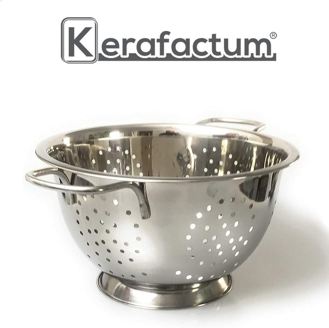 Kerafactum® - Nudelsieb Standseiher Abgiesssieb Blanchiersieb Nudel Küchensieb Seiher Abseiher Salat