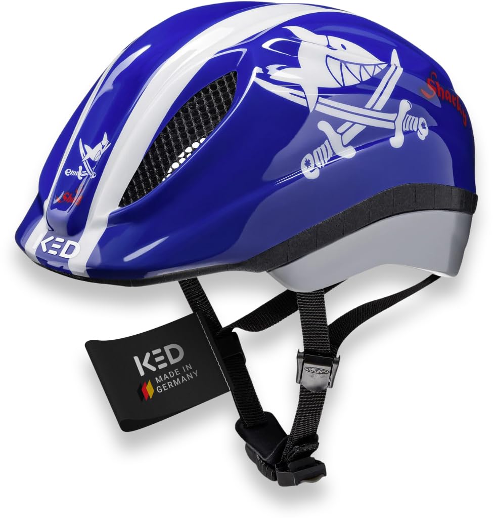 KED Kinderhelm Meggy II Originals XS (44-49cm) Sharky Blue, XS (44-49cm) Sharky Blue