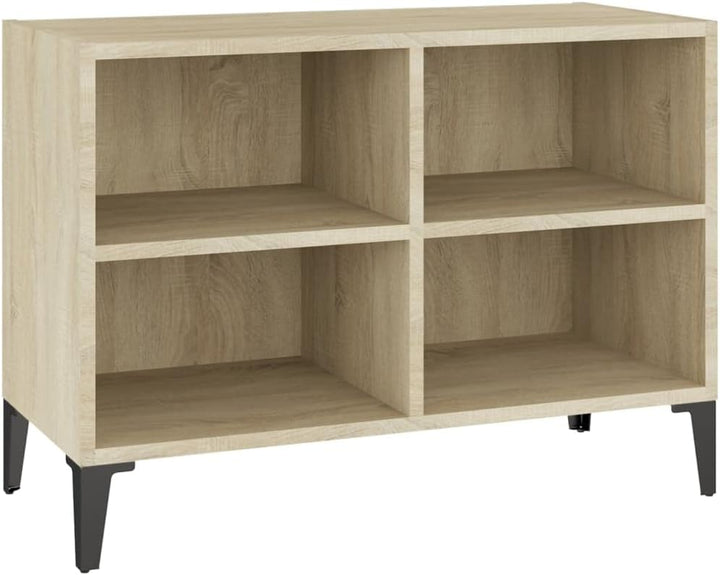 vidaXL TV-Schrank mit Metallbeinen Sonoma-Eiche 69,5x30x50cm