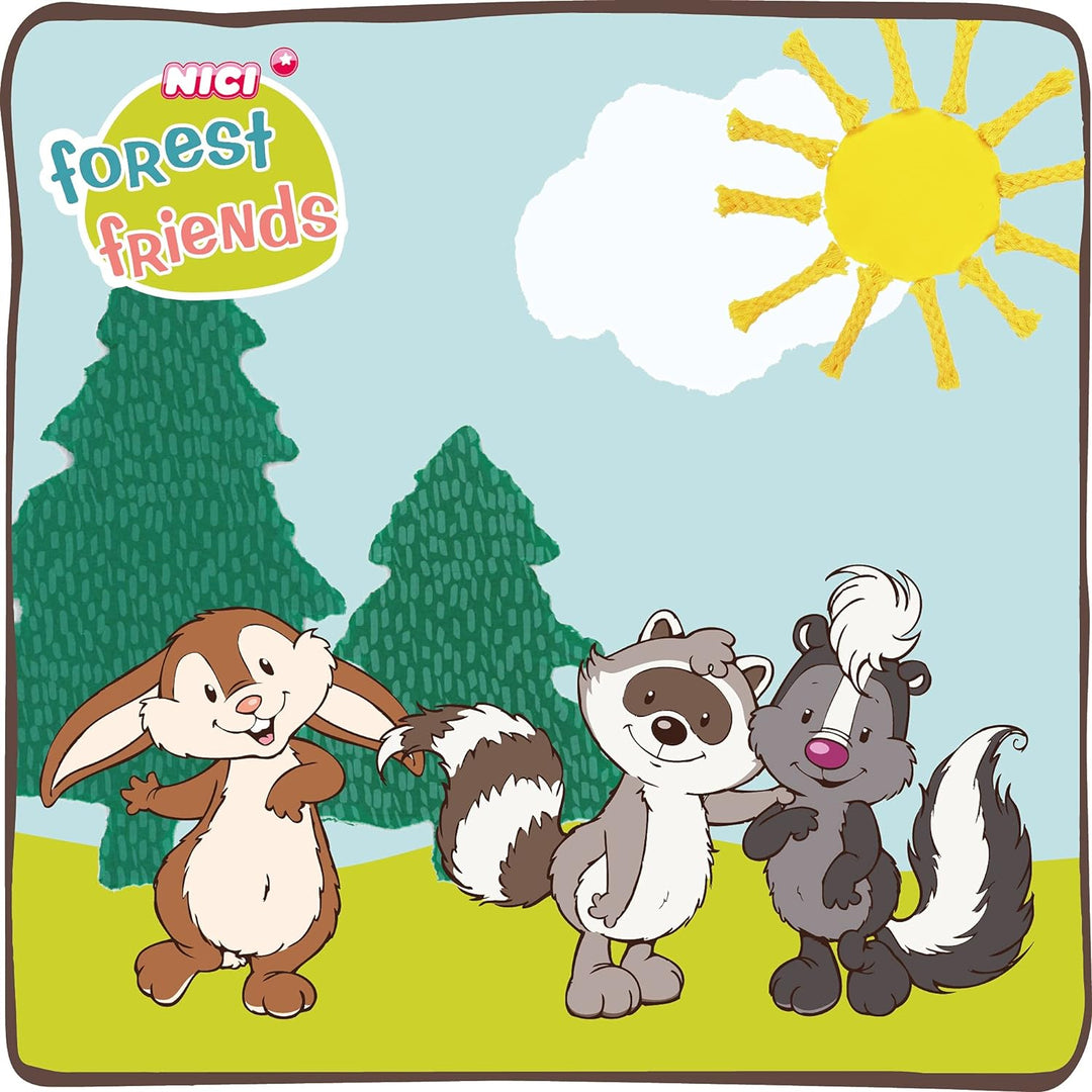 NICI Kuscheltier Waschbär Rauly Raccoon 35cm – Waschbär Plüschtier für Mädchen, Jungen & Babys – Fla