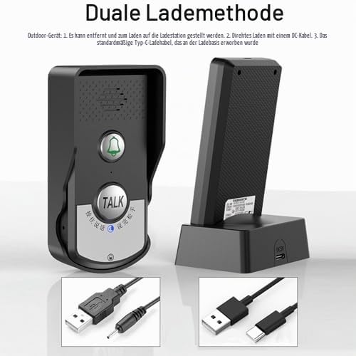 Gegensprechanlage Drahtlose Intercom Türklingeln Fernübertragung Intercomunicador Haustürklingel Tür
