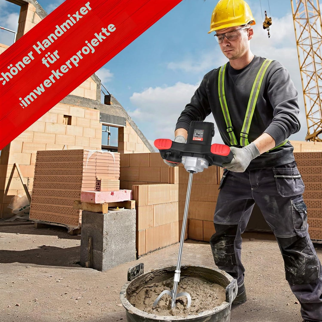 IMAYCC Neu Mörtelrührer, 2100W Betonmischer, Rührwerk Beton with 6 Speed, Quirl Mörtelrührer m14, Rü