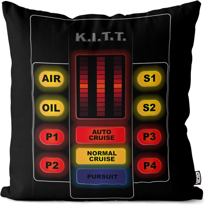 VOID K.I.T.T. Interface Kissenbezug Kissenhülle Polyester wasserfest Outdoor Michael Knight 2000 Bla