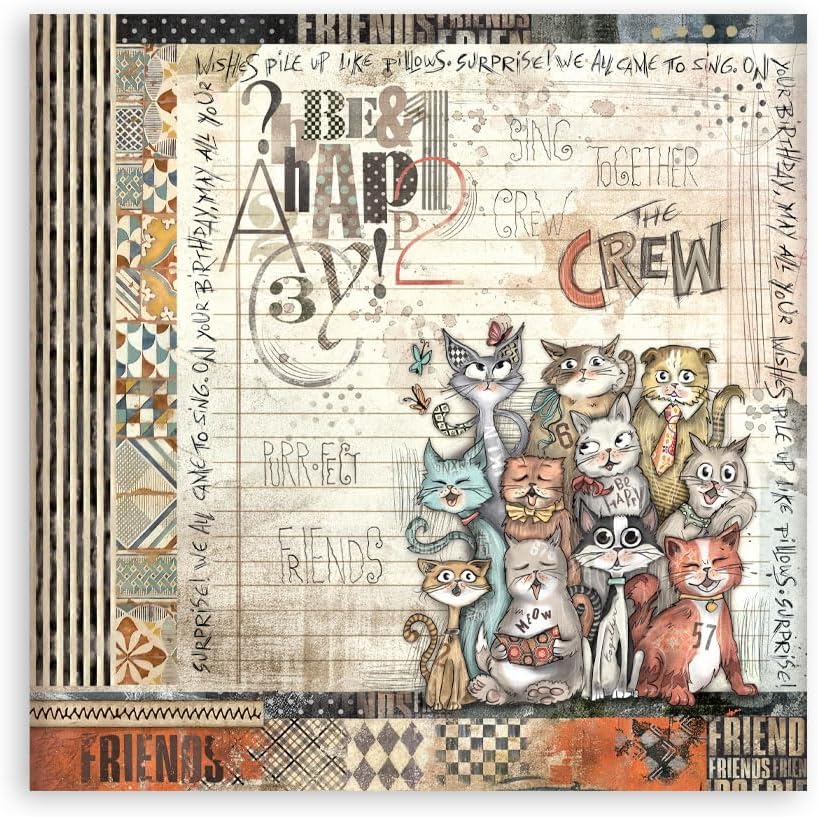 Stamperia - Scrapbook Paper Pad for Scrapbooking, Albums, Card Making, Bullet Journalling and More,