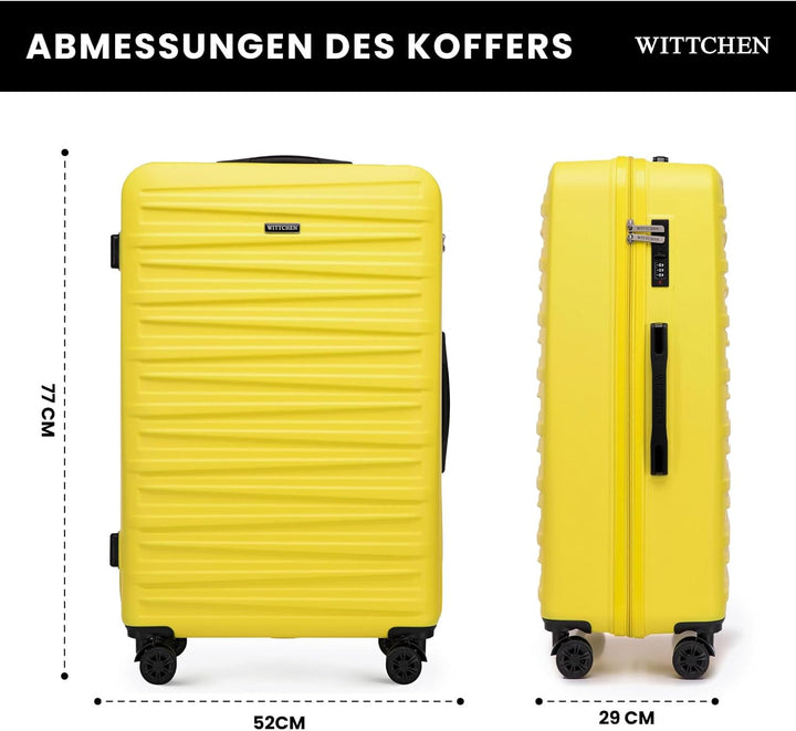 WITTCHEN Skyspeed Line Reisegepäck Grosser Koffer Hartschalenkoffer ABS Gross Rollkoffer Trolley Che