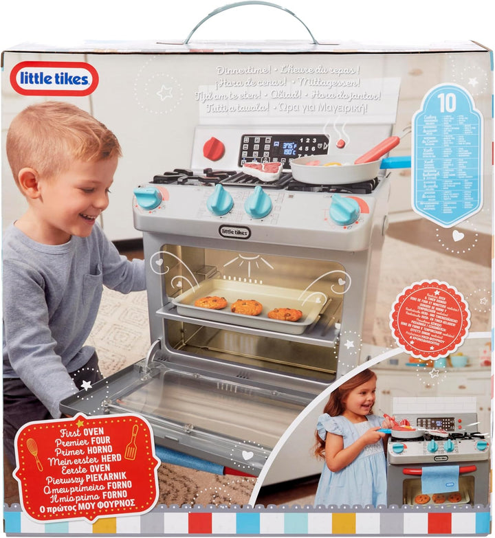 Little Tikes Retro '50s Inspired Oven - Realistisches Spielgerät für Kinder - Spielküche mit 11 Koch