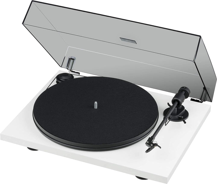 Pro-Ject Primary E Phono, Audiophiler Plug&Play Plattenspieler mit integrierter Phono Vorstufe (Weis