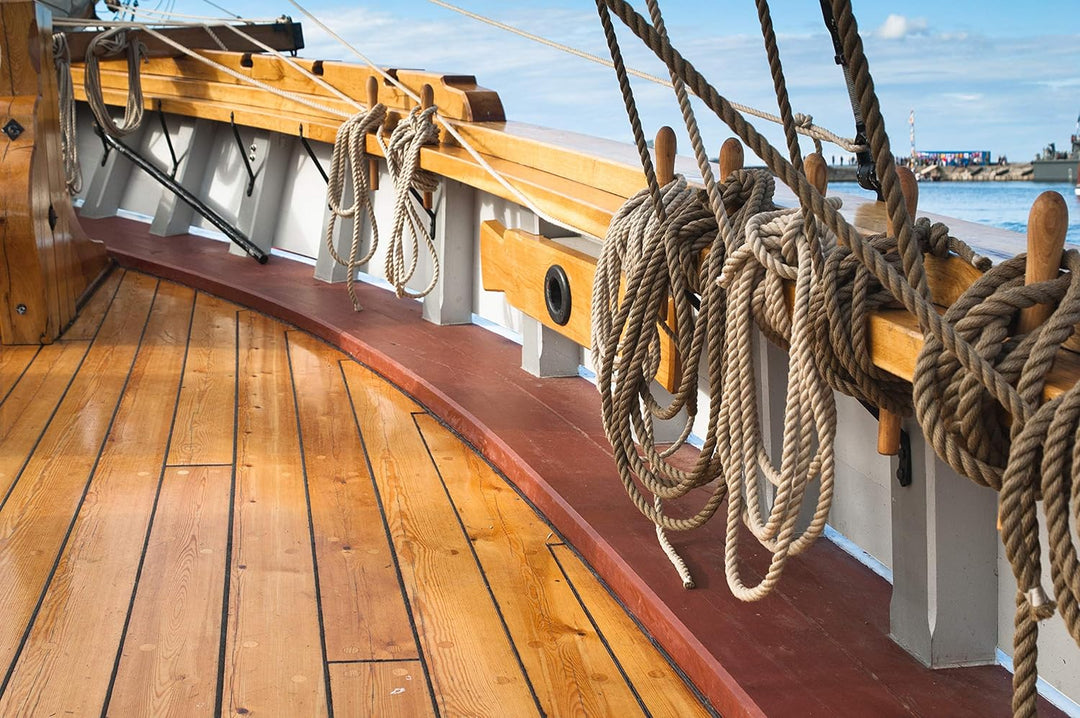 Yachtlack Yachfarbe Schiffslackierung Bootslack Holzlack Lack für Holz Schiff Boot Glänzend Weiss 5L