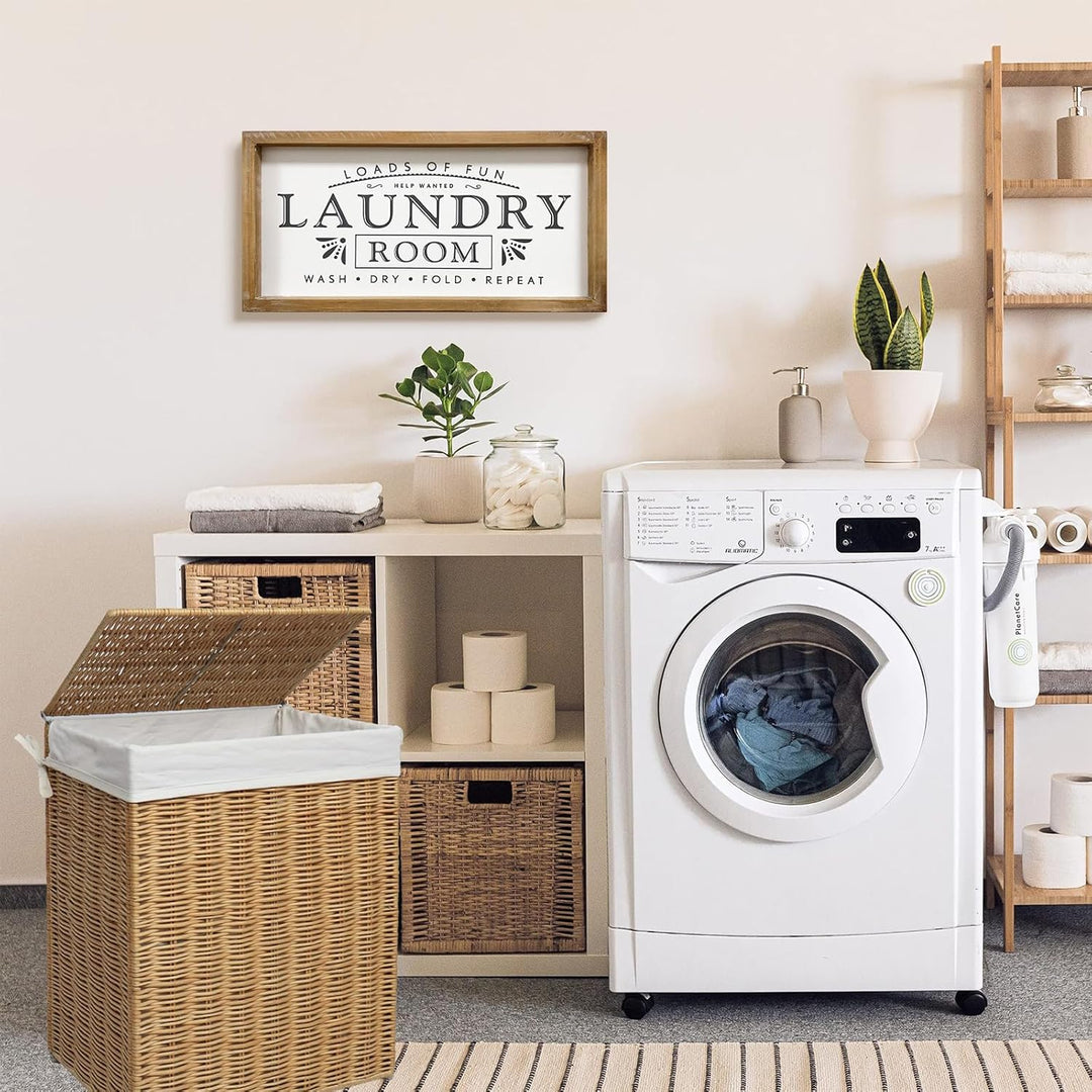 MACVAD Wäscheschilder für Heimdekoration, viel Spass, Waschküche, Holzschild