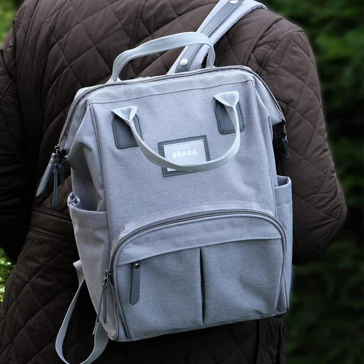 BÉABA - Wickelrucksack für Babys - Grosses Fassungsvermögen - Inklusive Wickelunterlage - Zahlreiche