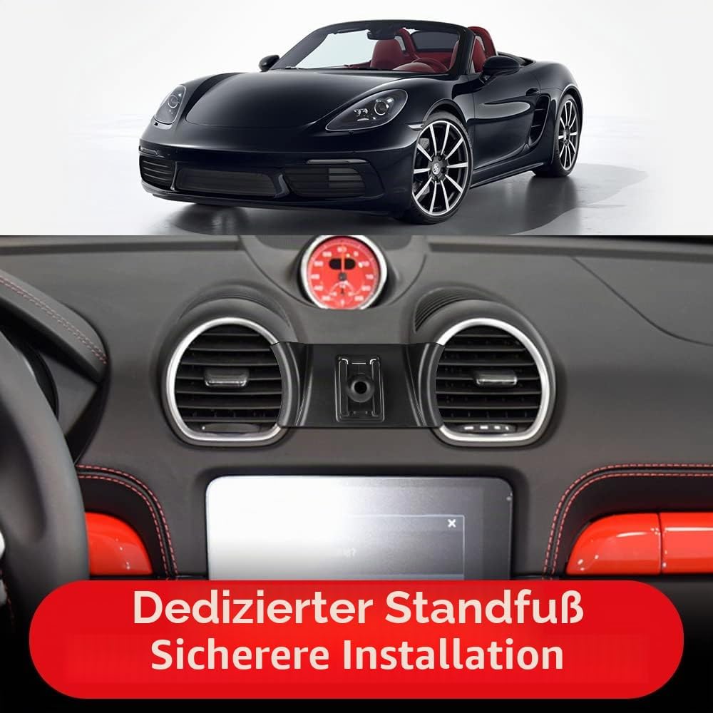 Kfz-Handyhalterung für 2017–2025 Porsche 718 Boxster Cayman, Autozubehör, Navigationshalter, Innende
