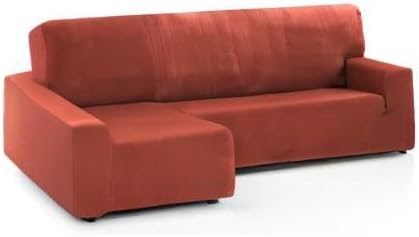 Martina Home Schutzhülle Sofa elastisch Tunez Chaisse Longue Brazo Izquierdo Rostrot (TEJA) langer l
