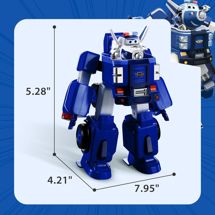 SUPER WINGS – VERWANDELBARES ROBOTERFAHRZEUG "PAUL’S CRUISER" 18 cm + 1 FIGUR 5 cm – Wagen und Spiel