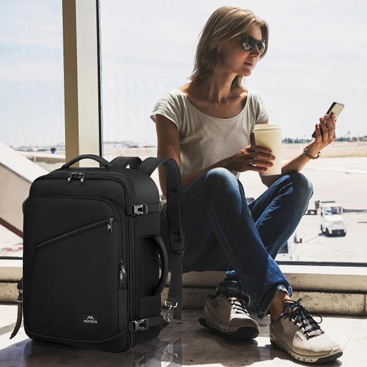 MATEIN Ryanair Handgepäck 40x30x20, Handgepäck Rucksack Flugzeug Herren 24L, Erweiterbar Rucksack 40