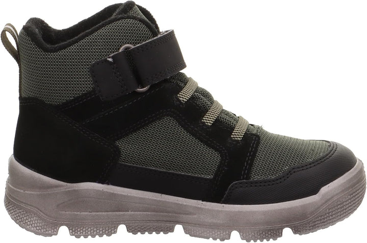 Superfit Jungen Mars Leicht Gefütterte Gore-tex Sneaker 30 EU Weit Schwarz Grün 0010, 30 EU Weit Sch