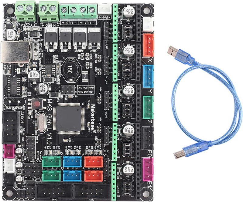 Artillery 3D Drucker Controller, Mks Gen L V1.0 Controller Board 3D Printer Kit Mainboard Ramps1.4 D