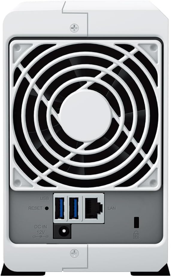 Synology DS223J 8 TB 2 Bay NAS-Lösung installiert mit 2 x 4 TB Western Digital Red Plus Laufwerken W