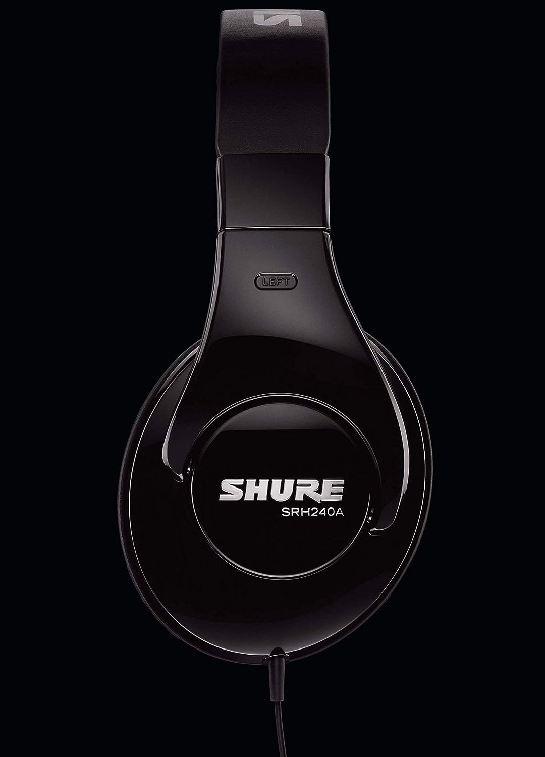 Shure SRH240A-BK-EFS geschlossener Kopfhörer/Over-Ear, geräuschunterdrückend, druckvolle Bässe und d