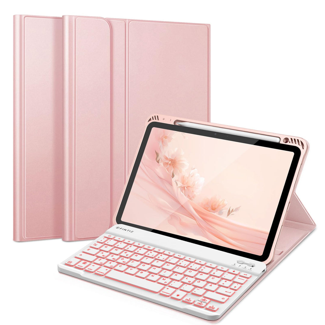 FINTIE Tastatur Hülle für iPad Air 11 Zoll 2024, iPad Air 5/4 Hülle mit Tastatur 2022/2020 10.9" - M