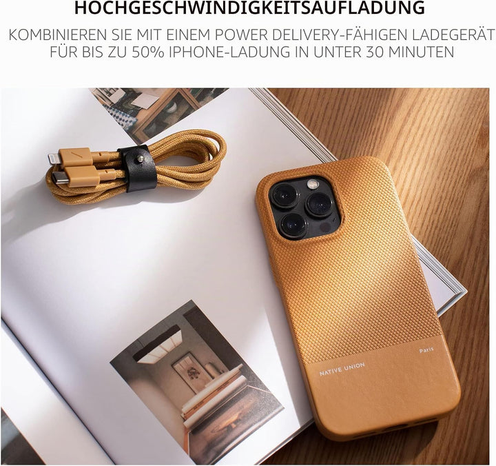 Native Union Belt Cable USB-C auf Lightning – ca. 1.2 m (4 ft.) Ultrastarkes, Verstärktes Kabel [MFi