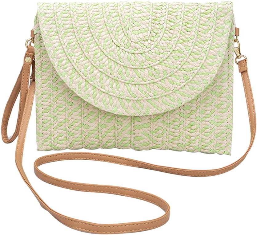 CORIOS Damen Gewebte Tasche Sommer Strandtaschen Handgefertigte Strohtasche Böhmische Tote Beutel Fr