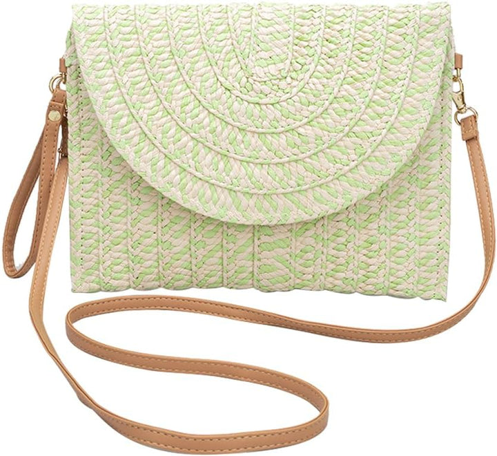 CORIOS Damen Gewebte Tasche Sommer Strandtaschen Handgefertigte Strohtasche Böhmische Tote Beutel Fr