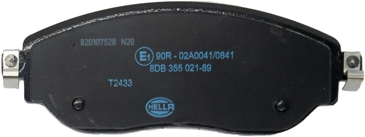 HELLA PAGID 8DB 355 021-891 Bremsbelagsatz - T2433 - Dicke/Stärke: 18.2mm - Bremssystem: TRW - nicht