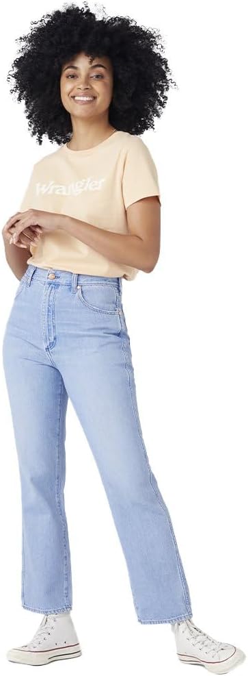 Wrangler Damen Wild West Jeans 26W / 32L Crystal Ice, 26W / 32L Crystal Ice
