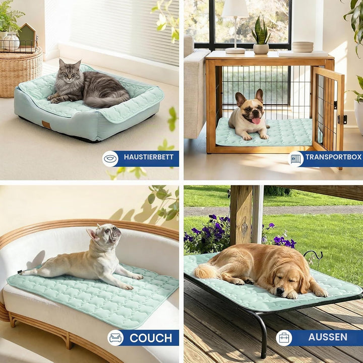 luciphia Kühlmatte Hund für Katze Hunde, Hundematte Sommer Kühlkissen Waschbares Hundebett, Kühldeck
